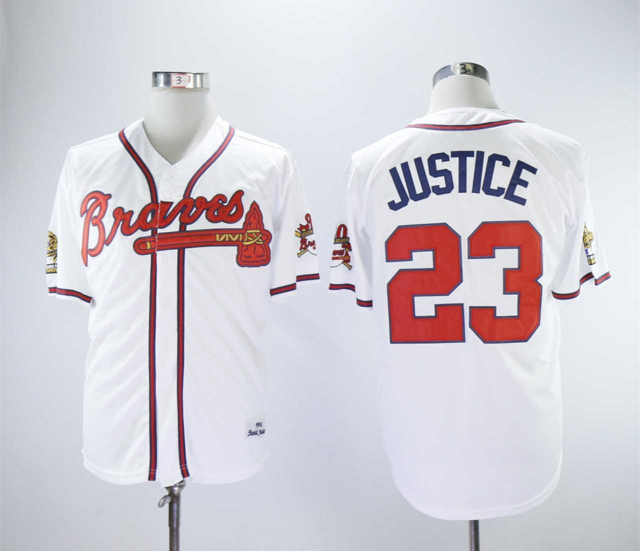 Braves 23 David Justice White 1993 Throwback Baseball Jerseys,We sell and wholesale Braves 23 David Justice White 1993 Throwback Baseball Jerseys on line form chian!